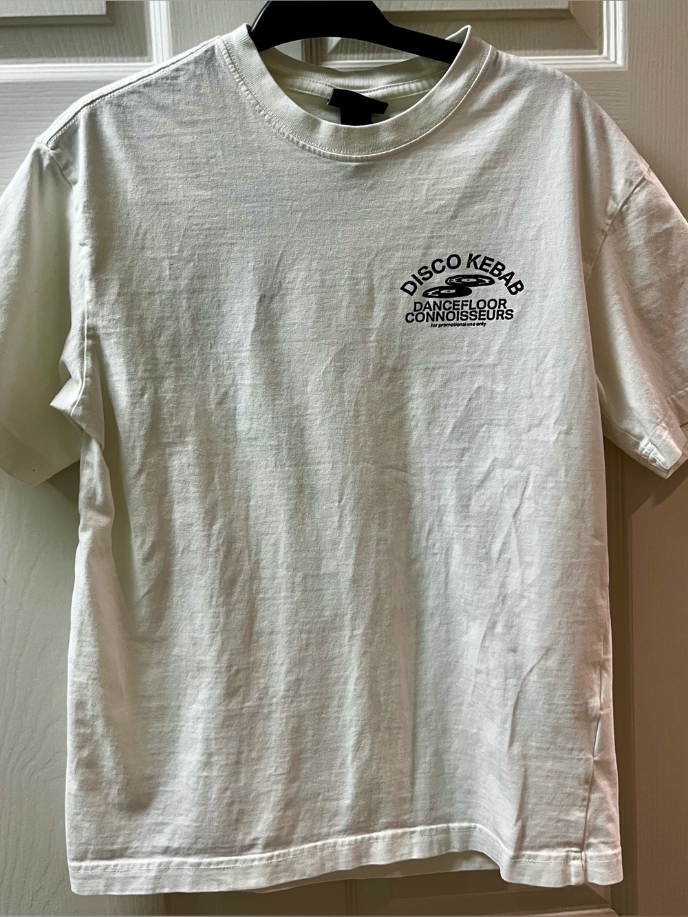 H&M White Graphic 'Disco Kebab' Short Sleeve Tee